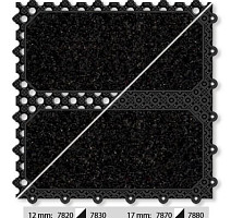 Грязезащитные покрытия Forbo Coral Tiles 7820.7830.7870.7880 Vulcan Black фото 1 | FLOORDEALER